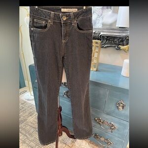 DKNY SoHo Jeans Women’s Sz 4R Dark Wash Pin Stripe Bootcut Jeans